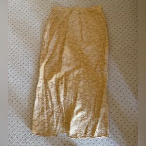 Mango Gold Women's Skirt